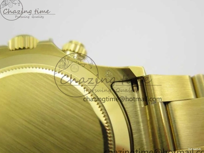 KKF Steel YG Dial Best 904L Edition 1:1 Green Bracelet YG Daytona on A7750 0410